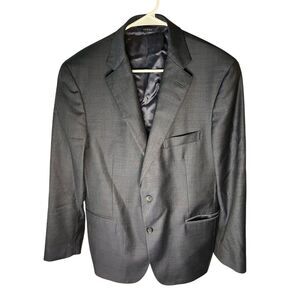 Brooks Brothers Men's Gray Blazer Size 42 Two-Button Business Classic